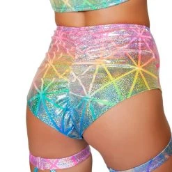 Roma Costume Colorful High Waisted Shorts Separates