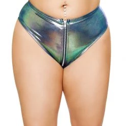 Roma Costume 1pc High-Waisted Shorts With Zipper Front Closure Separates