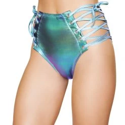 Roma Costume 1pc High-Waisted Shorts With Lace-up Detail Separates