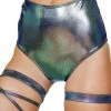 Roma Costume Separates 1pc Shimmer High Waisted Shorts