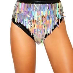 Roma Costume Raindrop Sequin & Shimmer High-Waisted Shorts Separates