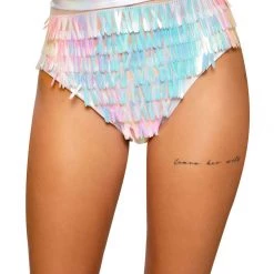 Roma Costume Raindrop Sequin & Shimmer High-Waisted Shorts Separates