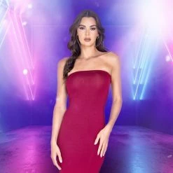 Roma Costume Bandeau Maxi Length Dress