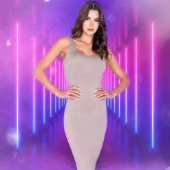 Roma Costume Classic Midi Bodycon Dress