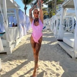 Roma Costume Studded Vinyl Romper With Fringe Detail Bodysuits