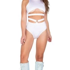 Roma Costume High Waisted Ring Detail Shorts