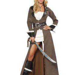 Roma Costume Costumes Deluxe 4pc Pirate Captain