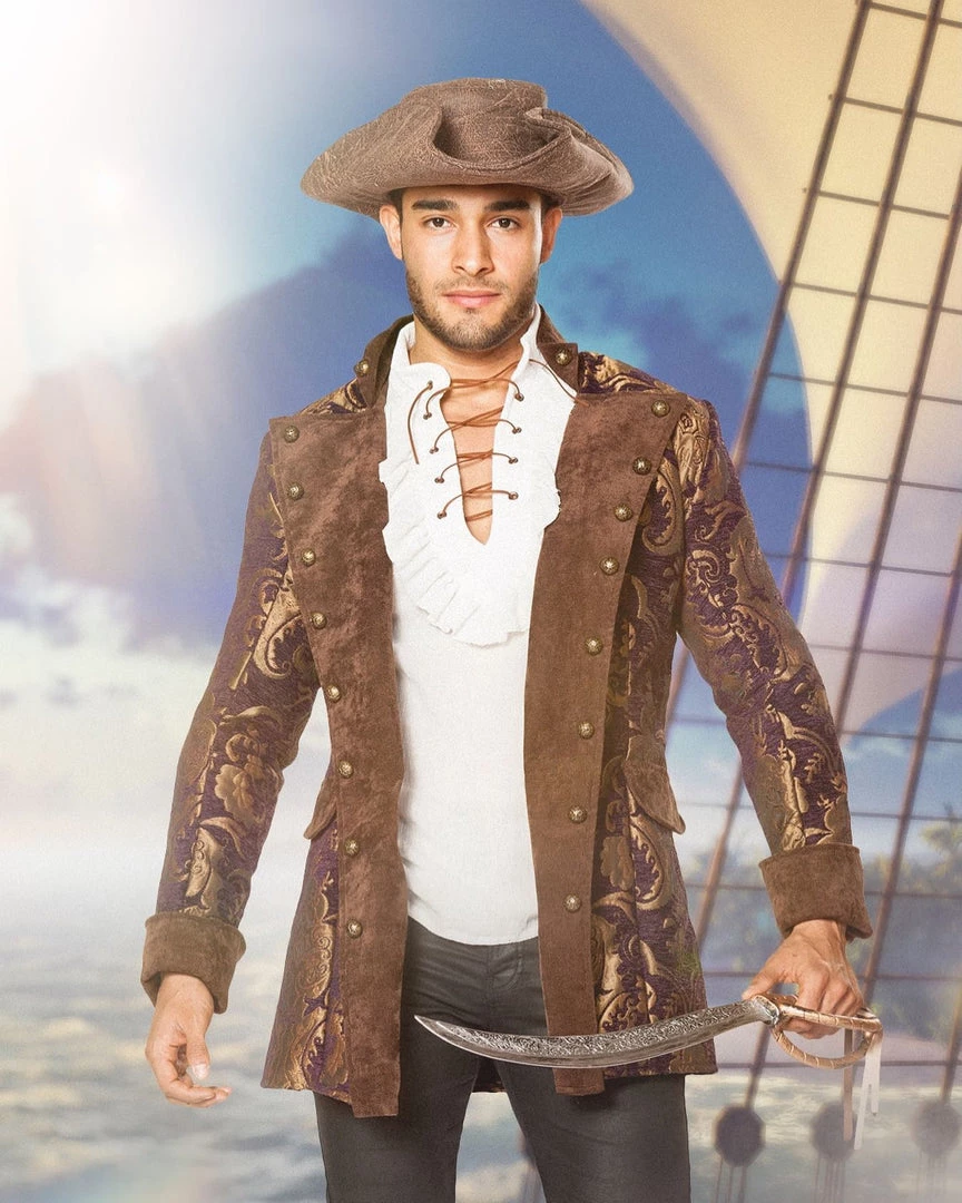 Roma Costume Costumes Mens Pirate Jacket Costume 1 Roma Costume Costumes Mens Pirate Jacket Costume