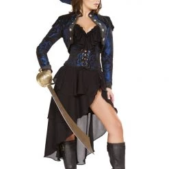 Roma Costume 4pc Captain Of The Night Pirate Costume Costumes