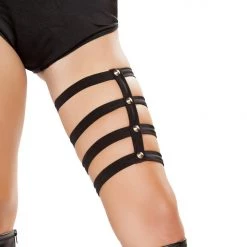 Roma Costume Costumes Thigh Straps With Spike Stud Details