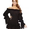 Roma Costume Ruffled Pirate Dress With Sleeves Dresses