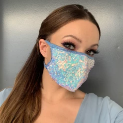 Roma Costume Face Masks Multi Layered Face Mask - Sequin