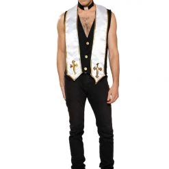 Roma Costume 2pc Mens Priest Costume Costumes