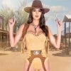 Roma Costume 4pc Wild West Babe Costume Costumes