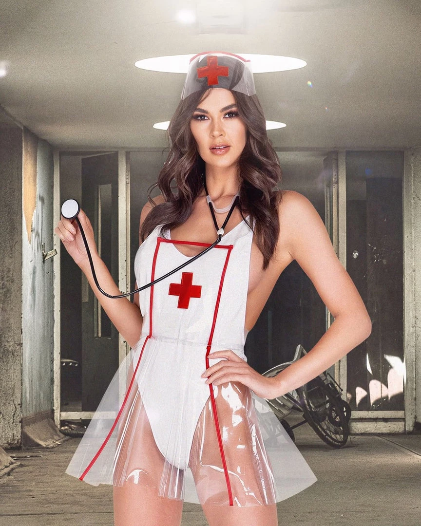 Roma Costume 4pc Naughty Nurse Costumes 1 Roma Costume 4pc Naughty Nurse Costumes