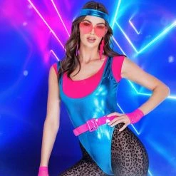 Roma Costume Costumes 5pc 80’s Glam Workout Babe