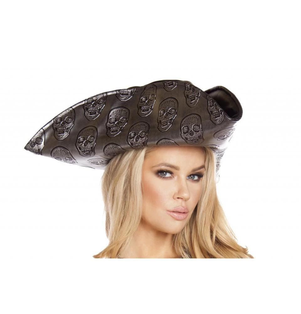 Roma Costume, Inc. Costumes Skull Embroidered Pirate Hat 1 Roma Costume, Inc. Costumes Skull Embroidered Pirate Hat