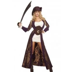 Roma Costume, Inc. Costumes 6pc Decadent Pirate Diva Costume 5 Roma Costume, Inc. Costumes 6pc Decadent Pirate Diva Costume