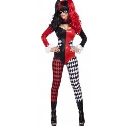 Roma Costume, Inc. 2pc Villainous Vixen Harley Quinn Costume