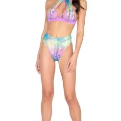 Roma Costume Halter Neck Top Cropped Top With Strap Detail Separates