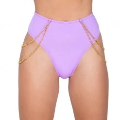 Roma Costume Separates High Waisted Shorts With Chain Detail