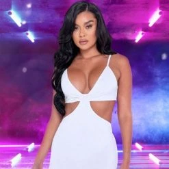 Roma Costume, Inc. Dresses Cutout Sculpted Mini Dress