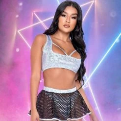 Roma Separates Fishnet Skirt