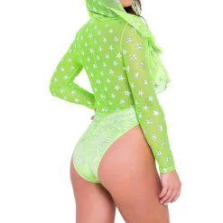 Roma Two-Tone Hooded Romper