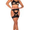 Roma Studded Garter Belt Harness