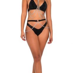 Roma Bikini Top With Ring & Chain Detail Separates 5 Roma Bikini Top With Ring & Chain Detail Separates