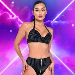 Roma High-Waisted Zip-Up Shorts