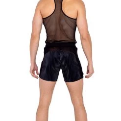 Roma Separates Mens Pride Fishnet Tank Top