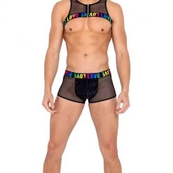 Roma Mens Pride Two-Tone Fishnet Trunks