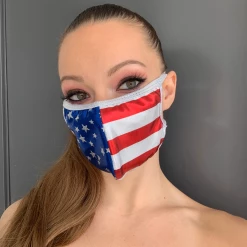 Roma Costume Face Masks Multi Layered Face Mask - American Flag