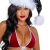 Roma Costume, Inc. Costumes Vinyl & Faux Fur Santa Hat