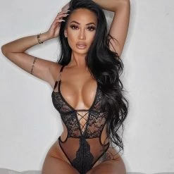 Roma Lingerie Glittered Teddy With Chain Detail 11 Roma Lingerie Glittered Teddy With Chain Detail