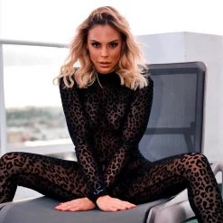 Roma Velvet Leopard Bodysuit 12 Roma Velvet Leopard Bodysuit