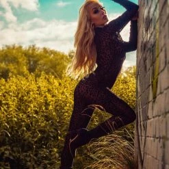 Roma Velvet Leopard Bodysuit 13 Roma Velvet Leopard Bodysuit