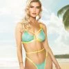 Roma Costume 2pc Criss-Cross Neon Bra Set