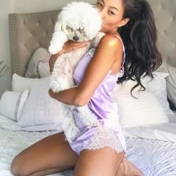 Roma Costume 2pc Satin Lounge Set Lingerie