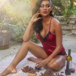 Roma Costume 2pc Soft Satin Short Set Lingerie