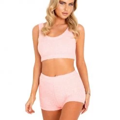 Roma Costume 2pc Cozy & Comfy Fuzzy Short Set