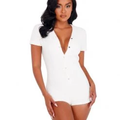 Roma Costume Lingerie 1pc Cozy & Comfy Fuzzy Romper With Snap Closure 11 Roma Costume Lingerie 1pc Cozy & Comfy Fuzzy Romper With Snap Closure