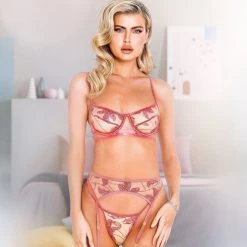 Roma Costume Lingerie 3pc Embroidery Garter Bra Set 13 Roma Costume Lingerie 3pc Embroidery Garter Bra Set