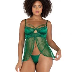 Roma Costume Lingerie 2PC Underwire Babydoll Set