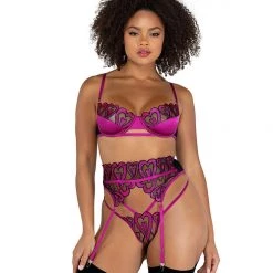 Roma Costume 3PC Sweetheart Gartered Bra Set 6 Roma Costume 3PC Sweetheart Gartered Bra Set