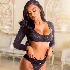 Roma Costume 2PC Cozy Pointelle Set Lingerie