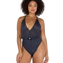 Roma Costume Cozy Pointelle Romper Lingerie