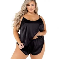 Roma Costume 2PC Soft Satin Tulip Short Set