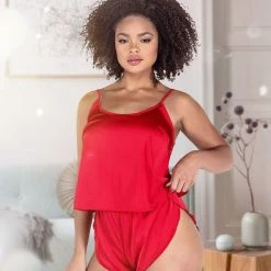 Roma Costume 2PC Soft Satin Tulip Short Set